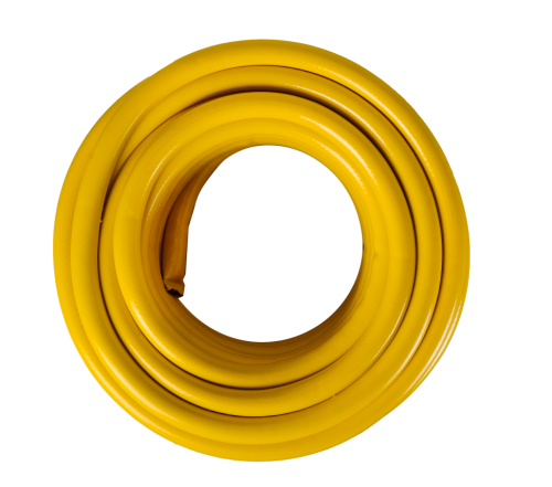 Шланг поливочный ПВХ усиленный, пищевой трехслойный армированный 1,25м (жёлтый) Вихрь фото 2