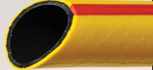 Шланг поливочный ПВХ усиленный, пищевой трехслойный армированный 1/2, 25 м (жёлтый) Вихрь