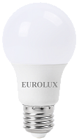 Лампа светодиодная LL-E-A60-9W-230-2,7K-E27 (груша, 9Вт, тепл., Е27) Eurolux