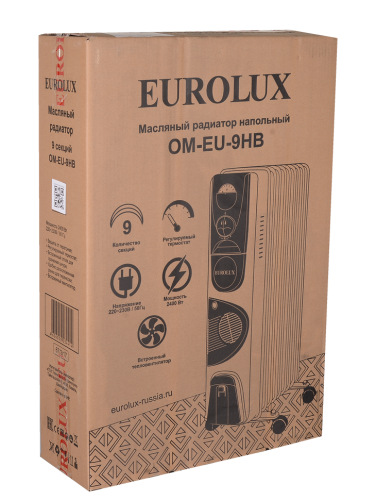 Масляный радиатор ОМ-EU-9НВ Eurolux фото 8